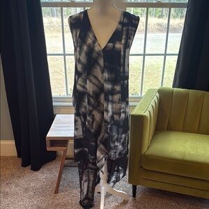 BCBGMaxAzria Black and White Maxi Dress